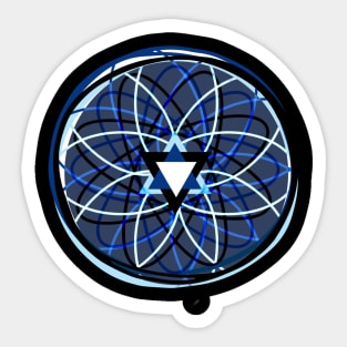 Blue Spin Sticker